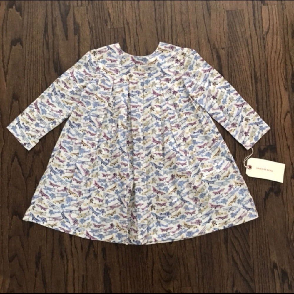 NWT Sailor Rose Airplane Box Pleat Dress